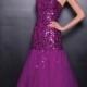 Strapless Sequin Sweetheart Long Prom Dresses with A-line Skirt