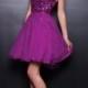 Strapless Sweetheart Sequin Short Prom Dresses with A-line Skirt