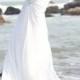 Chic Floor Length Wide Straps White Evening Dress