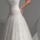 Beautiful Elegant Lace A-line Strapless Wedding Dress In Great Handwork