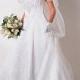 Beautiful Elegant Satin A-line Off-the-shoulder Wedding Dress In Great Handwork
