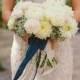 Romantic And Elegant Blue Franciscan Gardens Wedding Inspirational Shoot