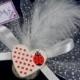 #ladybug #favors #beachwedding #wedding #heart #red #wood #feather #lavender #sachets #organza #ribbon #bridalshower