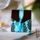 Turquoise Tapestry Favor Boxes  (with Ribbon)