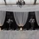 Professional Wedding Backdrop Kit W/Pipe, Drape, Valence: 3 PANEL 6-10ft TALL