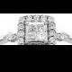 FINE JEWELRY 1⁄4 CT. T.W. Princess Diamond Promise Ring