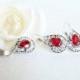 #teardrop #jewelry #artdeco #clearcrystal #burgundy #swarovski #rhinestone #necklace #earrings #wedding #bridal #bridesmaids