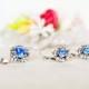 #wedding #bridal #bridesmaids #sparkle #artdeco #jewelry #clearcrystal #swarovski #rhinestone #necklace #earrings #gift #chic #blue