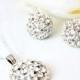 art deco clear crystal swarovski rhinestone tibetan silver plated necklace earrings wedding jewelry bridal jewelry bridesmaids jewelry set