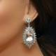 Bridal Earrings,Swarovski Crystal Chandelier Bridal Earrings, Pearl Wedding Earrings, Austrian Crystal Diamante Jewellery Bridal Earrings Etsy