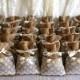 50 filled potpourri lace covered burlap favor bags, wedding, bridal shower, tea party gift bag