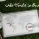 Wedding Favors - The World Is Ours Luggage Tag