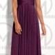 One shoulder Purple bridesmaid dresses online