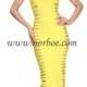 Norboe Yellow Maxi Evening Party Dress