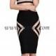 Norboe Black Two Piece Bandage Club Dresses
