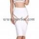 Norboe Bodycon Bandage Dress-White