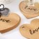 Heart Shaped Cork Coaster Wedding Favors (Set Of 4)