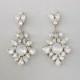 Wedding Earrings - Chandelier Bridal Earrings, Vintage Wedding, Crystal Earrings, Swarovski Crystals, OPAL Earrings, Wedding Jewelry - MARA