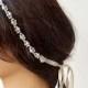 Bridal Rhinestone and Pearl headband, Wedding Headband, Bridal Hair Accessory, Wedding Accessory