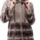 Faux  fur trim parka or gray mink fur with cashmere women short coat