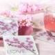 Cherry Blossom Love Glass Coaster (set of 2pcs)