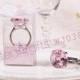 "With This Ring"Crystal Ring Keychain (Pink)