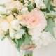 A Romantic White-and-Blush Wedding Bouquet