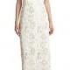 Sue Wong Rose-Embroidered Illusion Gown
