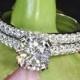 Platinum "Elena" Diamond Engagement Ring And Wedding Ring