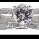 FINE JEWELRY DiamonArt Cubic Zirconia Sterling Silver Bridal Ring Set