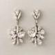Wedding Earrings - Chandelier Earrings, Bridal Earrings, Vintage Wedding, Crystal Earrings, Swarovski Crystals, Wedding Jewelry - LILY