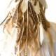 Bohemian Wedding Headpiece, Rustic Wedding Headpiece, Hippie Wedding Headpiece, Feather Headdress, Cascading, Hair Wreath -- FREE SPIRIT