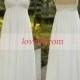 Cap sleeve wedding dress,white/ivory wedding dress,handmade chiffon lace long wedding dresses,wedding gowns,bridal dresses