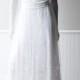 Handmade Hand-beaded Lace Wedding Dress. Boho Wedding Bridal Gown