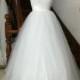 White Ball Gown Sweetheart Lace Up Tulle Wedding Dresses