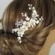 Flower Hair Comb,Mia hair Comb,  Bridal hair comb, Wedding hair accessories, Bridal Headpieces, Rhinestone hair comb bridal