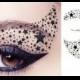1 Pair Temporary Tattoo Eye Makeup Eyeshadow lover Stars Masquerade bachelorette valentine's day gift for her color guard bridesmaid gift