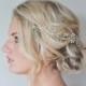 Rice Pearl Crystal Hair Vine, Wedding Hair Accessories,Customised Bridal Hair Vine, Bridal Hair Accessories, Graduation Hair Piece