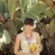 The Cactus Flower Wedding Dress --made to order--