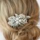 Bridal Head Piece, Wedding Hair Comb, Crystal and Pearl Haircomb, Wedding Hair Accessory