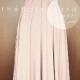MAXI Nude Pink Bridesmaid Convertible Dress Infinity Multiway Wrap Dress Wedding Dress Full Length