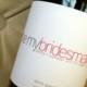 Six Custom Personalized "Be My Bridesmaid" Wine Labels