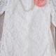 Ivory Lace Flower Girl Dress, Lace dress,  Wedding dress, bridesmaid dress,  Vintage Style Dress Shabby chic