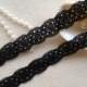 SALE Black Stretch Lace Soft Elastic Lace Trim 3 yds For Headband, Wedding Garters, Costume or Lingerie Design