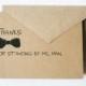 Thank You for Being My Groomsman -- Personalized Set of Cards & Envelopes for your Wedding Party -- CHOOSE YOUR QUANTITY