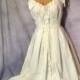 Boho Wedding Dress Short, Midi or Maxi Bridal Gown Provencial Beach Handmade Eco Corset Birdcage Hem Custom Cottage Roses