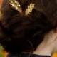 Luxe Gold Oak Leaf Bobby Pins Woodland Oak Leaf Hair Pin Fall/ Autumn Wedding Hair Accessories