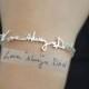 SALE- Signature Bracelet- Handwriting/Keepsake Bracelet/Bridesmaid Gift/Valentines Gift
