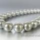 Gray Pearl Dog Collar, Silver Gray Pearls, Pearls for Dogs, 10mm Pearl Necklace for Dogs, Dog Pet Weddings,