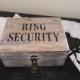 Ring Security Ring Bearer Wedding Ring Box, Ring Bearer Ring Box, Ring Security Ring Box, Wedding Ring Box, Shabby Chic Ring Security Box